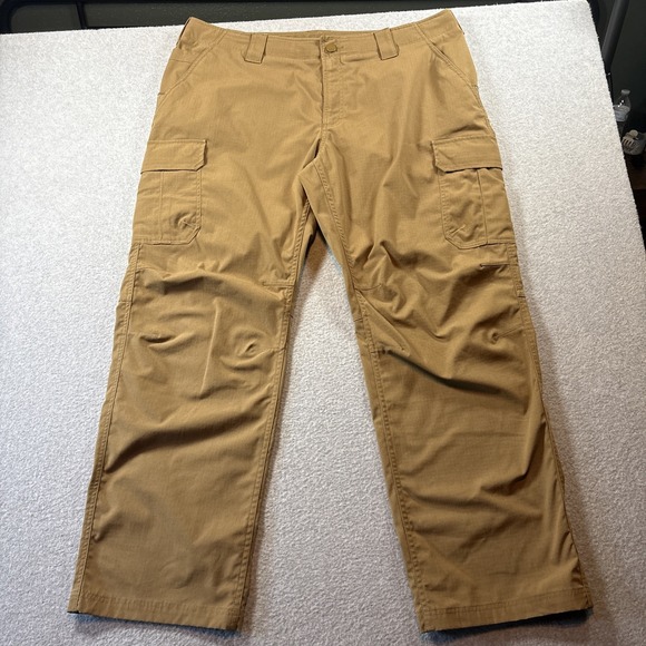 Under Armor Other - Under Armor Men's Khaki Tactical Cargo Pants 42x32 Hiking Work Excellent